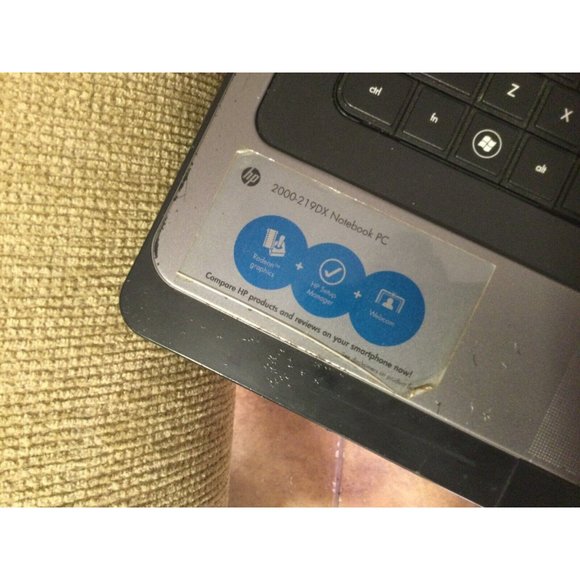 HP 2000  Notebook AMD E-450 1.6GHz 4GB RAM 120 GB SSD Win11 - Picture 3 of 4